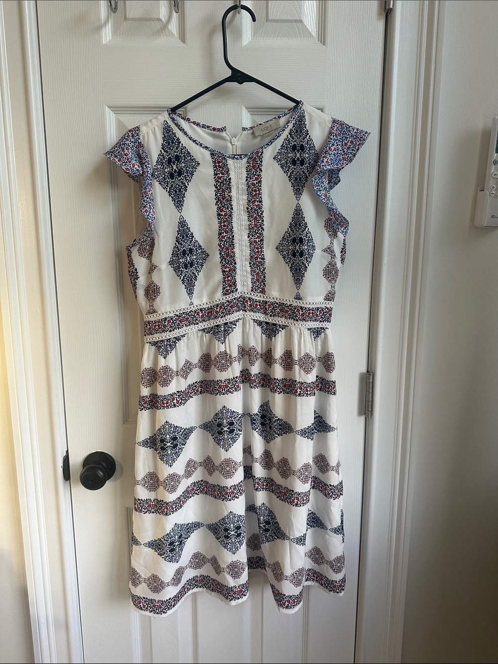 Red white and blue loft dress